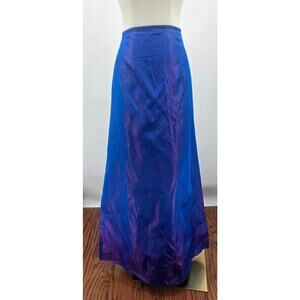 Vintage Jessica McClintock for Gunne Sax Millennium 2000 Iridescent Blue Skirt